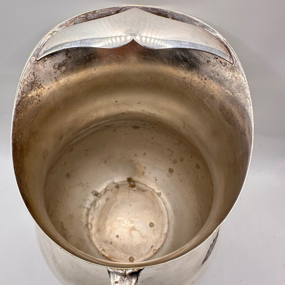 Vintage FB Rogers Silver Co Footed Water Pitcher Ice Guard 3707 Silverplate - Picture 6 of 9